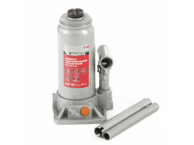 Домкрат гидравлический бутылочный, 5 т, h подъема 197-382 мм Matrix