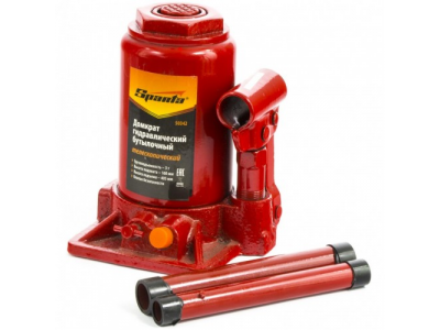 Домкрат гидравлический бутылочный телескопический, 3 т, h подъема 160-405 мм Sparta