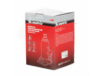 Домкрат гидравлический бутылочный, 20 т, h подъема 244-449 мм Matrix