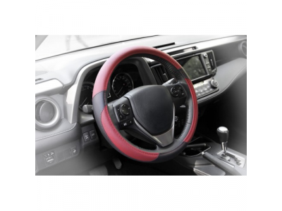 Оплетка, иск. кожа, коричневая/черная, 38 см / M