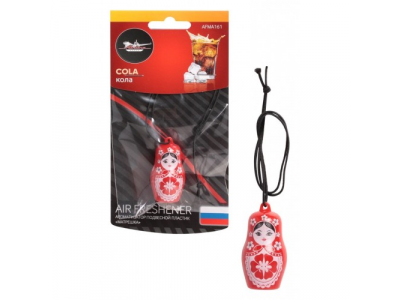 Ароматизатор подвесной пластик "Матрешка" кола