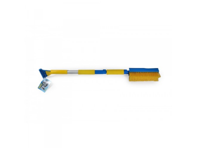 Щетка сметка со скребком, водосгоном, раскладная, телескопическая 92-112 см