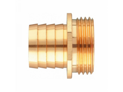 Штуцер для шланга 1" с наружной резьбой 1" //Denzel