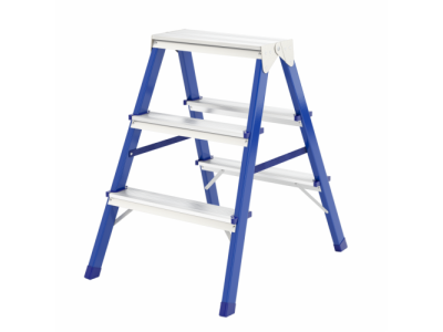 Стремянка двусторонняя 3ст., стальная// Сибртех Россия