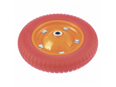 Колесо полиуретановое 3.00-8, длина оси 90 мм., подшипник 16 мм. PALISAD