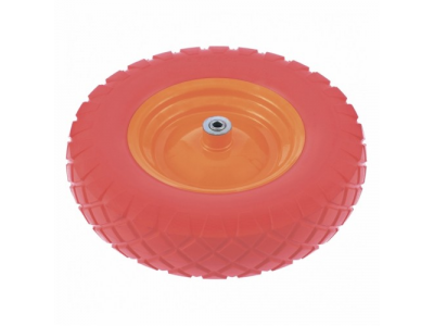 Колесо полиуретановое 4.80/4-8, длина оси 90 мм., подшипник 20 мм. PALISAD