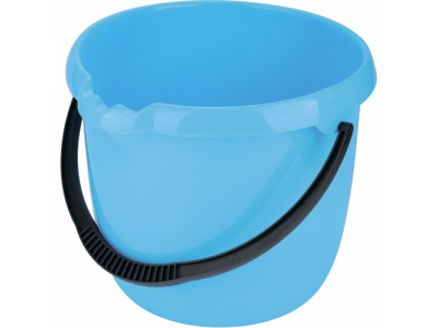 Ведро пластмассовое круглое 12л, голубое //ТМ Elfe /Россия