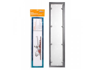 Рамка под номерной знак, антивандальная, металл, цвет хром