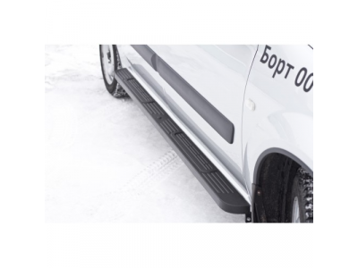 Пороги металлические для Lada Largus 2012-; Lada Largus (фургон) 2012-