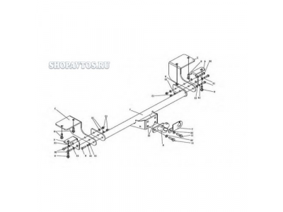 Фаркоп на Fiat Ducato III фургон/микроавтобус 2006г.-по н.в.