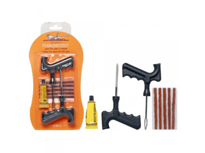 Ремкомплект для б/к шин с клеем AIRLINE