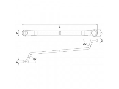 Ключ накидной 27х30мм