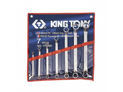 Набор накидных ключей, 1/4"-9/8", 7 предметов, KING TONY