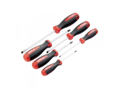 Набор отверток,сталь S2, двухкомпонентные рукоятки, 6 шт., // MATRIX PROFESSIONAL