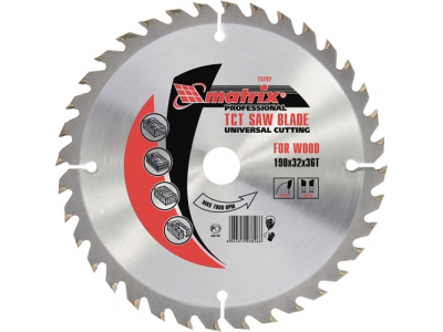 Пильный диск по дереву, 160 х 32мм, 48 зубьев MATRIX Professional