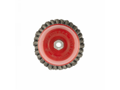 Щетка для УШМ, 150 мм, М14, "чашка", крученая проволока 0,35 мм// MTX