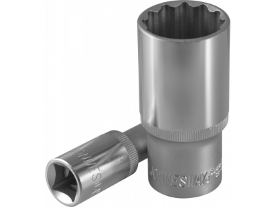 Головка торцевая глубокая 12-гранная 1/2"DR 11 мм., S04HD4711 JONNESWAY