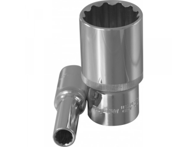 Головка торцевая 12 гранная глубокая 1/2"DR 21мм., Ombra 112221
