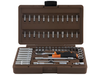 Универсальный набор инструмента 1/4" DR, 57 предметов, Ombra OMT57S