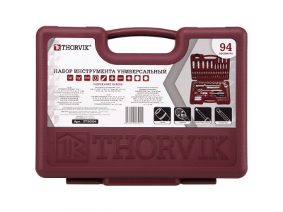 UTS0094 Набор инструмента универсальный 1/4", 1/2"DR, 94 предмета