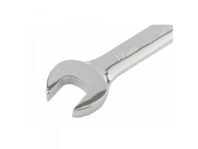 Ключ комбинированный трещоточный, 17мм, CrV, шарнирный, зерк.хром// MATRIX PROFESSIONAL