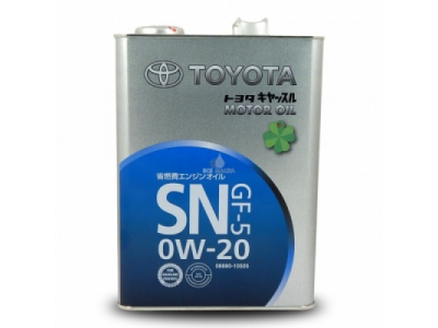 TOYOTA 0W-20 SN/GF-5 (4л) масло моторное для бензиновых двигателей