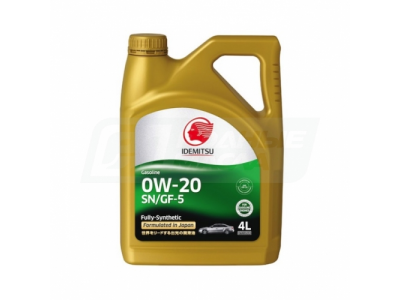 Моторное масло IDEMITSU 0W20 SN GF-5 , 4л