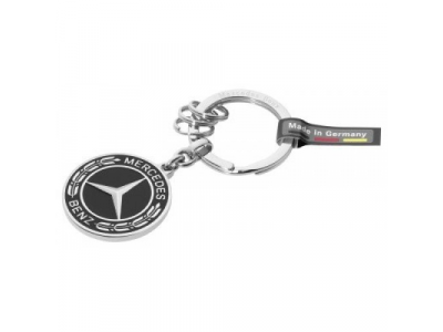 Брелок Mercedes-Benz Key Ring, Untert?rkheim Stainless Steel, Black/Silver