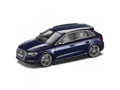 Модель автомобиля Audi S3 Sportback, Scale 1:43, Estoril Blue