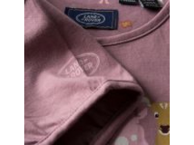 Футболка для девочек Land Rover Girls Graphic T-shirt, Duski Pink