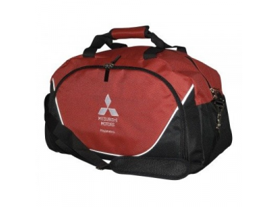 Спортивная сумка Mitsubishi Sports Bag, Black-Red, артикул RU000017