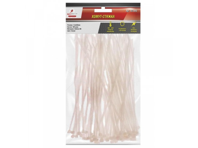 Хомут—стяжка кабельная пластиковая 7.6х450 (100 шт) Белая