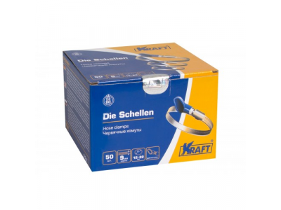 Хомут с ключом 12-22 мм OBERKRAFT