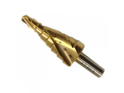 Сверло по мет. ступ. 20-34мм*8ступ. титан бокс профи Атака