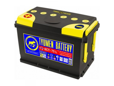 Аккумулятор 6ст - 75 (Тюмень) L пп